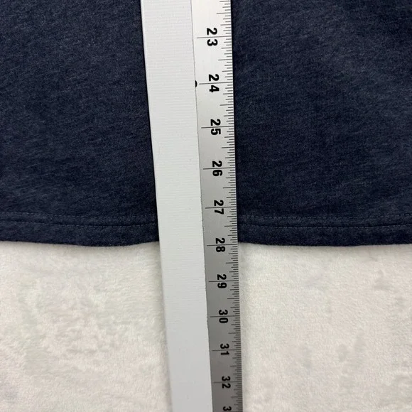 Jeep Hoodie Catch A Wave Graphic Logo Spell out Heather Navy Large - Picture 9 of 10